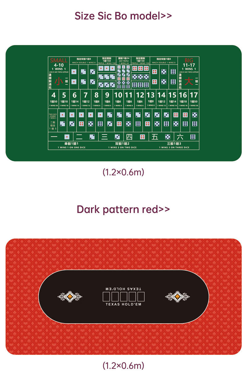 Casino-Style Texas Hold'em Poker Tablecloth