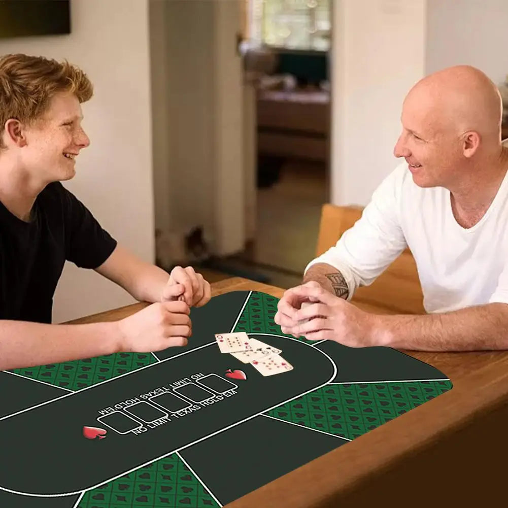liilaimic Texas Hold'em Chips Rubber Pad Tablecloth