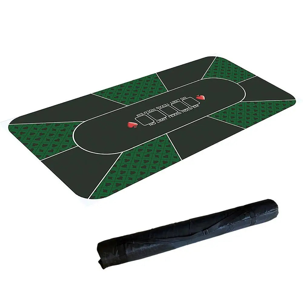 liilaimic Texas Hold'em Chips Rubber Pad Tablecloth
