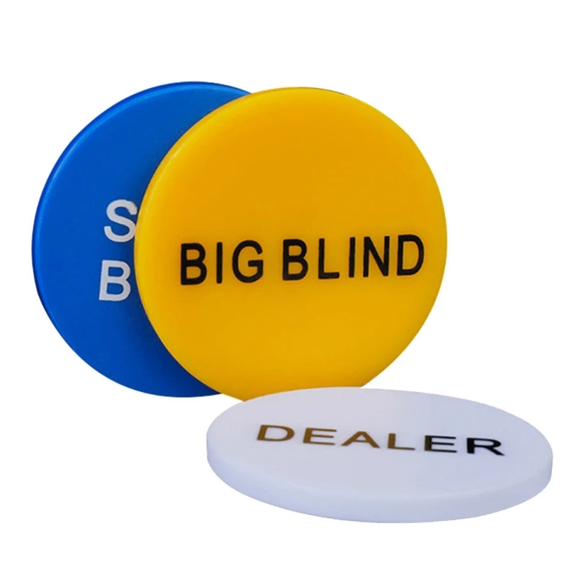 Essential Poker Chips, Big Blind, Dealer, Small Blind, ALL IN