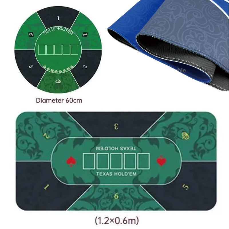 Casino-Style Texas Hold'em Poker Tablecloth