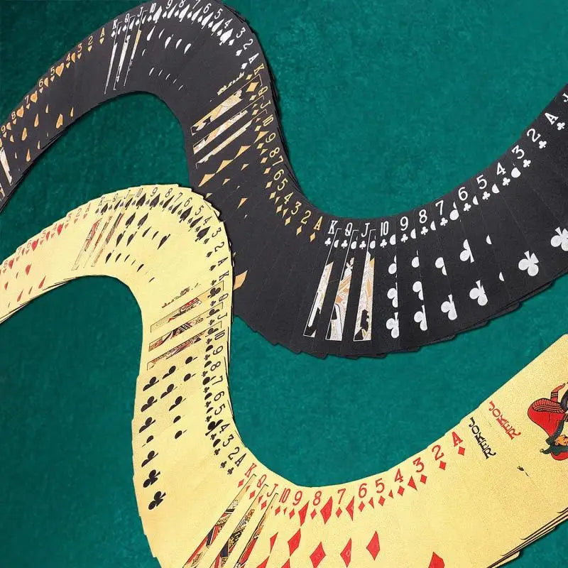 Gold Poker and Casino Playing Cards