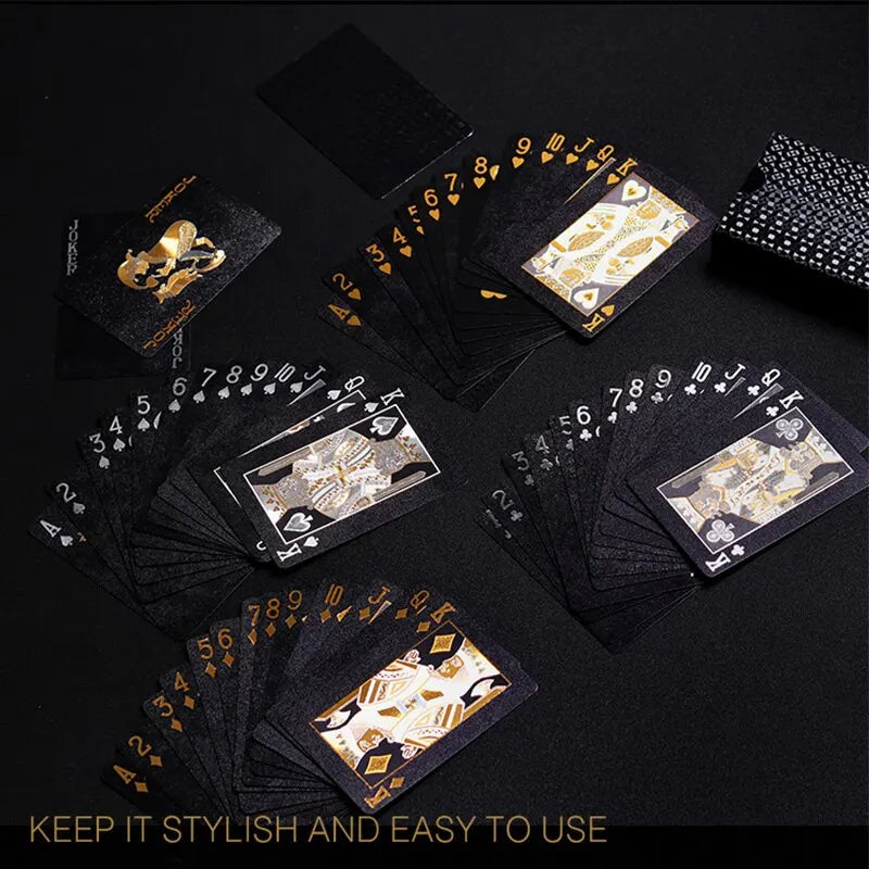 Black and Gold Playing Cards