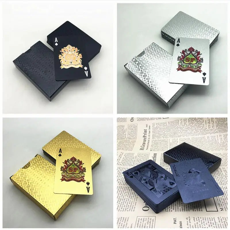 Gold Poker and Casino Playing Cards