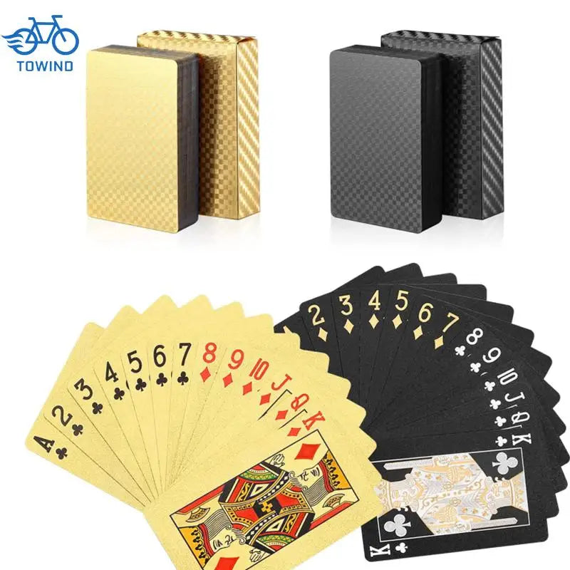Gold Poker and Casino Playing Cards